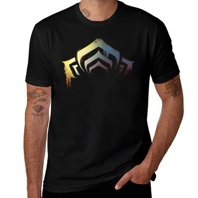 Warframe Logo Tričko pánské tričko grafické pánské tričko bavlna vysoká kvalita pánské grafické tričko Tričko