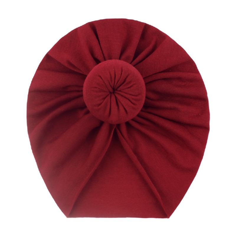 New children's multi-color soft donut hat, new autumn and winter baby hat