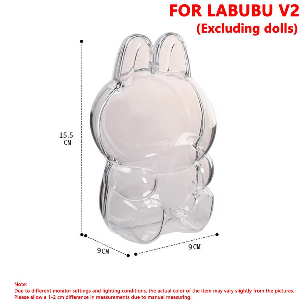 3/2/1Pcs For LABUBU Protector Case Protection Cover V1 V2 V3 V4 Plush Doll Storage Box Anti Dust Case For Labubu Accessories