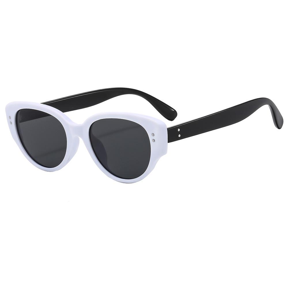 Retro Cat Eye Sunglasses Female Summer Spice Street Shot Sunscreen Trend Uv Protection Sunglasses Male Polarized Sunshade