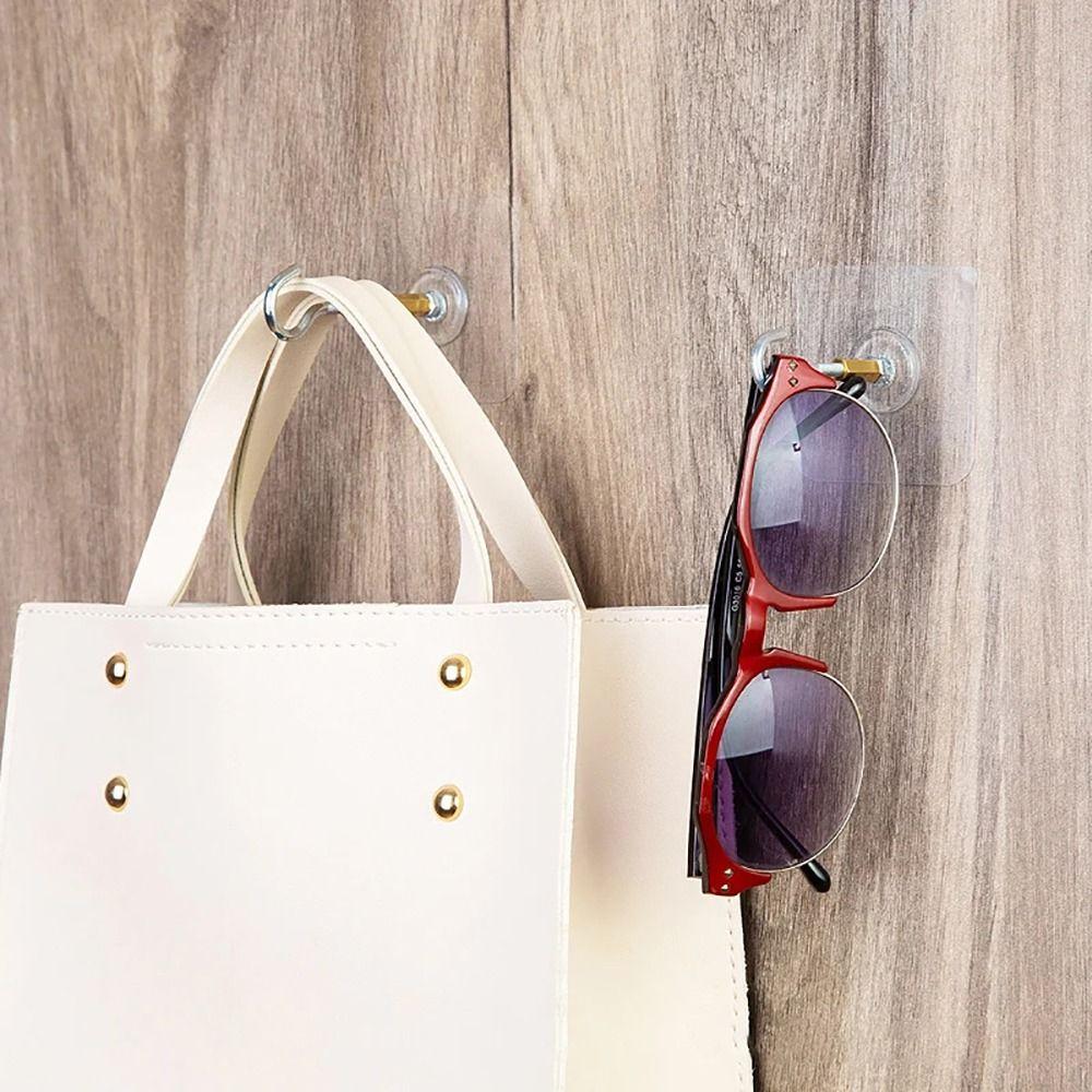 1Pcs Heavy Duty Plant Flower Pot Hanging Bracket Wall Mounted Seamless Transparent Hooks