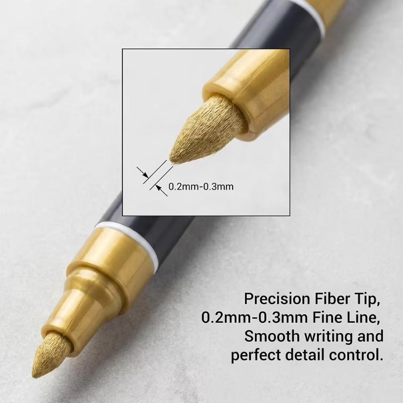Durable Tombstone Marker Pen Weatherproof Ink for Persistent Gravestone Art