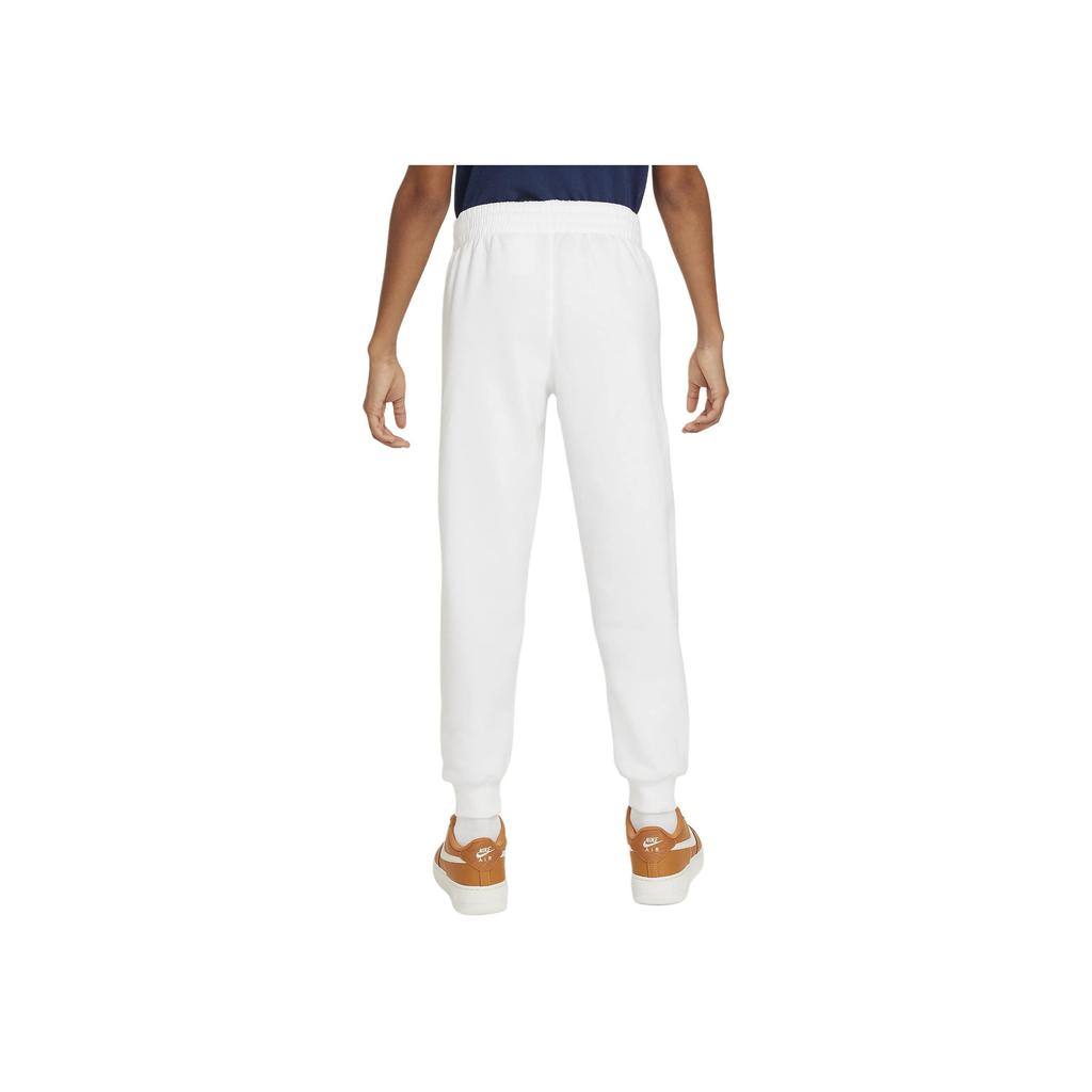 Nike Sportswear Club Fleece Logo Print Cuffed Knit Joggers Kids Joggers White FZ1407-100
