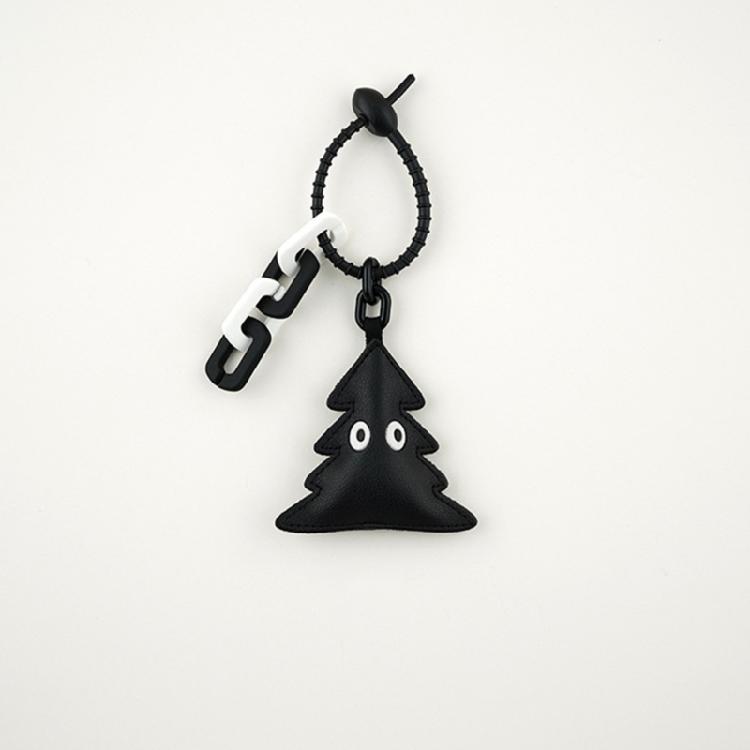 PU Flower Tree Star Pendant Keychain Cable Tie Keyring Bag Accessory Key Holder