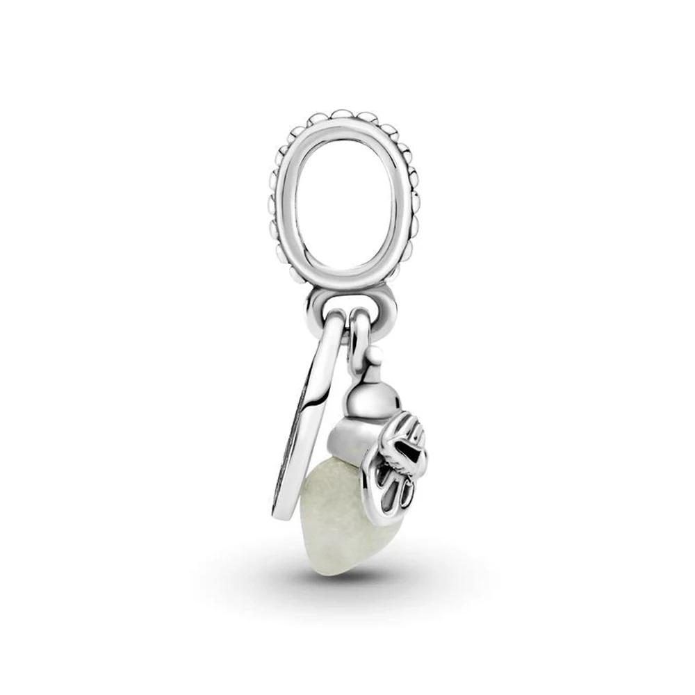 Summer Glow-in-the-dark Firefly Charm Pan Bracelet DIY Silver Gold Plated Women Jewelry Gift for Her