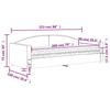 VidaXL Daybed with Mattress Dark Grey 90x200 Cm Fabric 3197171