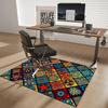1pc Colorful Mandala Pattern Chair Mat - Festival Gift for Office, Home Decor, Living Room, Bedroom, Game Room - Non-Slip Carpet Suitable for All Seas