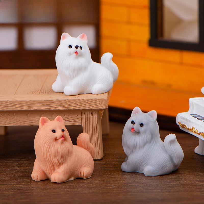 Micro Landscape Resin Decoration Crafts Creative Cute Puppy Doll Blind Box Desktop Car Decoration Accessories