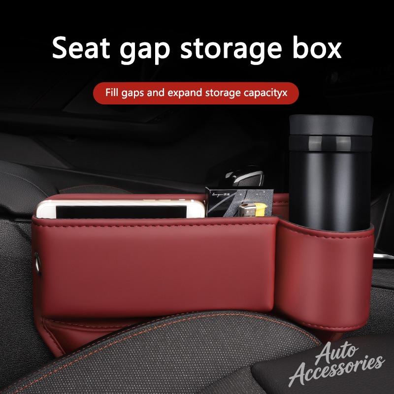 AFUHD1 Car Seat Gap Organizer Console Crevice Side Storage Box Gap Filler For Porsche Boxster Cayman Cayenne 911 Macan Panamera Styling