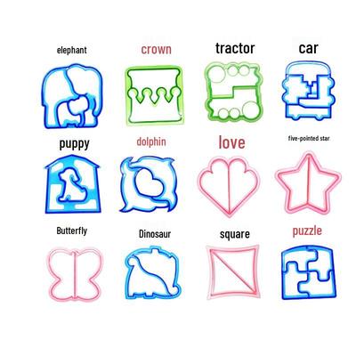 13-Piece DIY Sandwich, Cake, Bread, and Cookie Molds Set