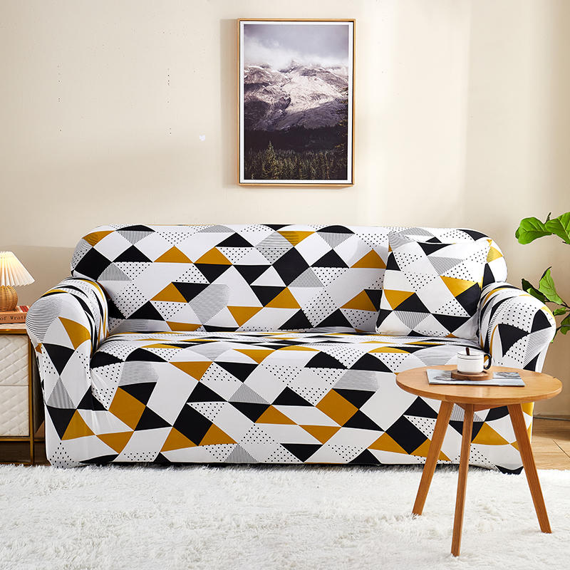 Geometry Plaid Sofa Cover Slipcovers Stretch Sofa Covers for Living Room Elastic Couch Chair Cover Sofa Towel 1/2/3/4-seater