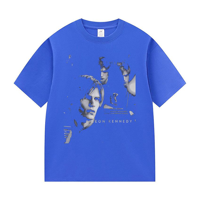 Limitovaná edice Leon S Kennedy Biohazard Vzor Tričko Letní Pánské Gotické Oblečení pro Hraní Rolí Tričko Y2k Bavlněné Tričko