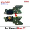 Neu Für Huawei Nova 5 5T 7 7i 8 8i 9 10 Pro SE 5G USB-Ladegerät Dock-Anschluss Ladeanschluss Mikrofon Flexkabel