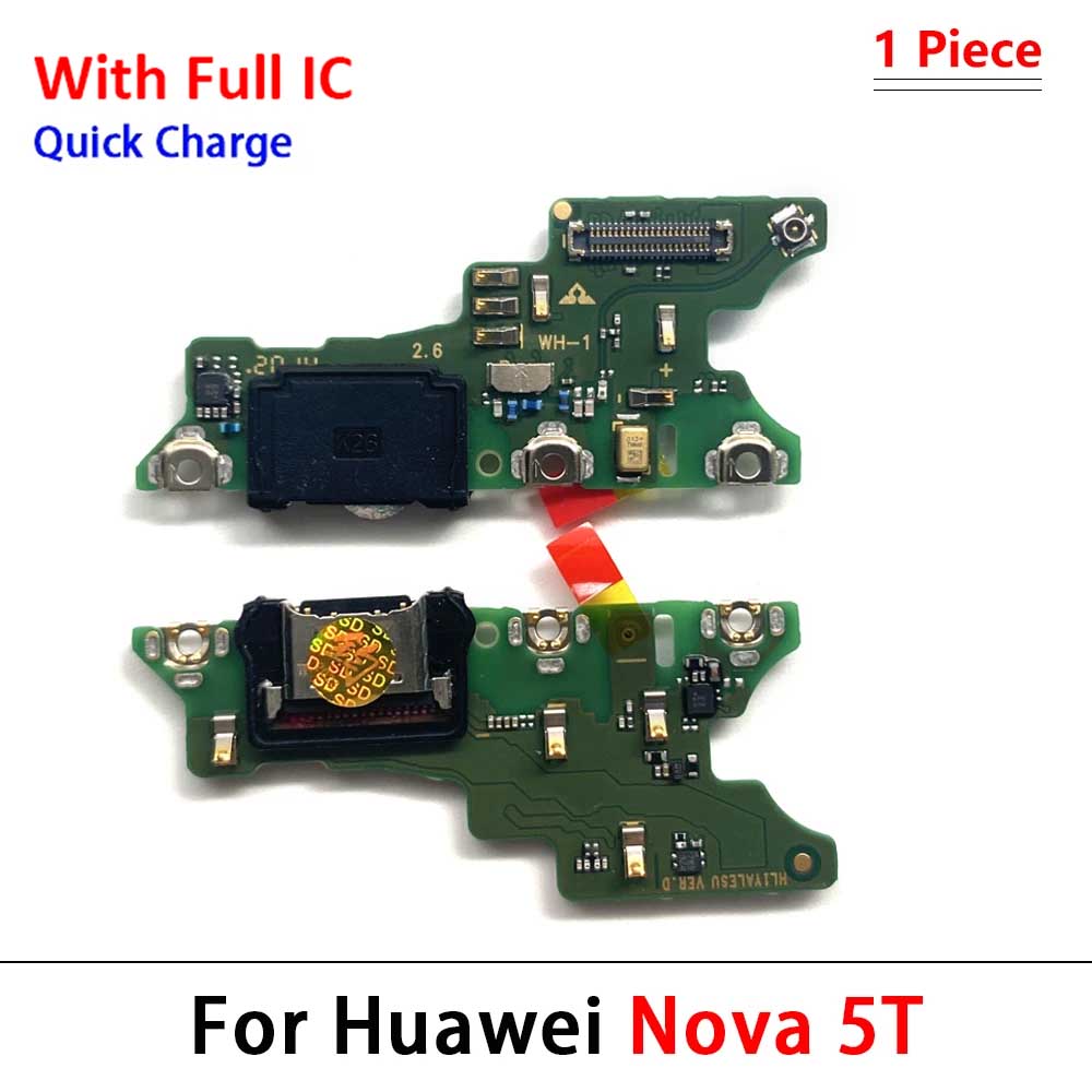Neu Für Huawei Nova 5 5T 7 7i 8 8i 9 10 Pro SE 5G USB-Ladegerät Dock-Anschluss Ladeanschluss Mikrofon Flexkabel
