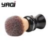 YAQI 24mm Black Handle Yellow Synthetic Hair Knot Mens Wet Shaving Brush