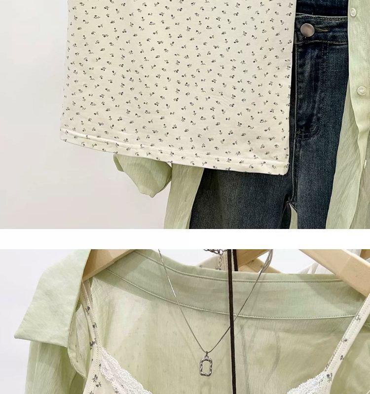 Women's Floral Spaghetti Strap Tank Top, Summer Lace Layer, Slimming Sleeveless Base