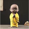 Namaste Buddha Monk Statue For Home Decor 25 Cm Showpiece Small Cute Laughing Budha Idol For Living Room