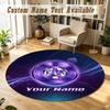 Round Rug Custom NameAustria Wien FC Pattern Non Slip Carpet Home Floor Decor