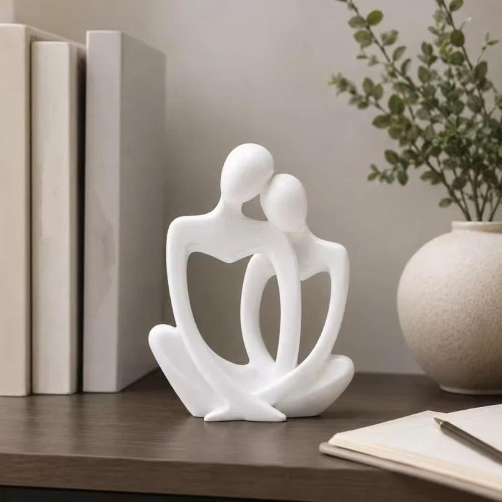 Romantic Lovers Figure Table Figurines 3D Printed Art Table Statue Wedding Gifts