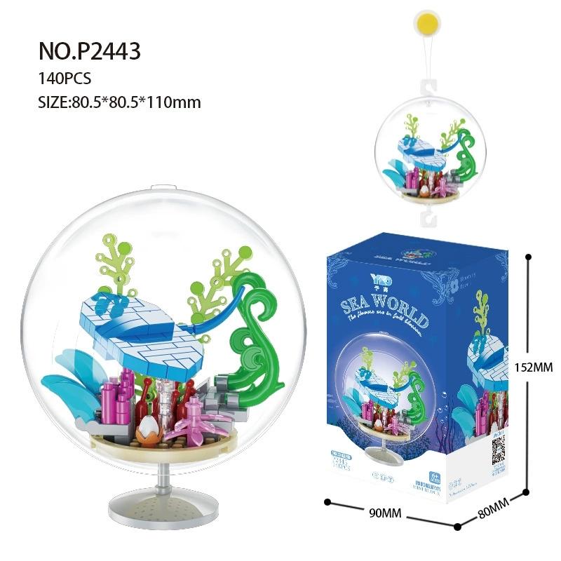 

Океанический кулон Прозрачный шар Морские животные Черепахи Дельфины Рыбы Осьминог Набор строительных блоков Кирпичики Модель Детская игрушка Дети color box