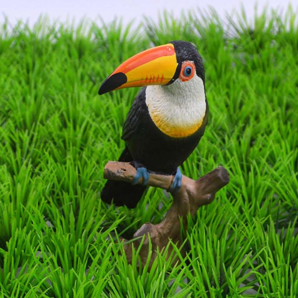 Lebensechtes Kinder Wildtier Tukan Modell Kunststoff Simulierte Spielzeug