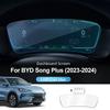 Car GPS Navigation Screen Protective Tempered Glass Film Auto Dashboard Instrument Panel Protector For BYD Song Plus 2023-2024