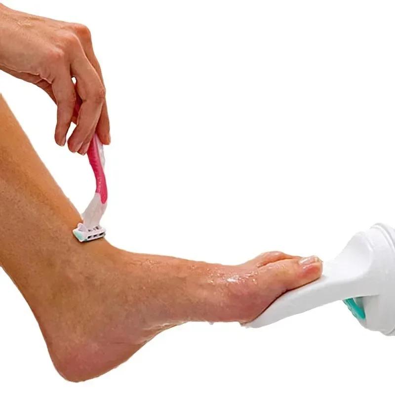 Bathroom Shower Foot Rest with Suction Cups Step Aid Grip Holder Pedal Step Suction Cup Non Slip Foot Pedal Wash Feet