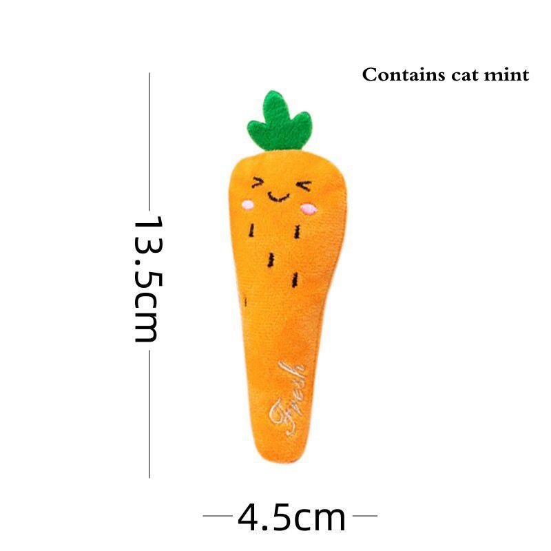 1PC Plush Cat Toy Catnip Cute Funny Chew Cat Playthings Cartoon Interactive Kitten Mini Teeth Grinding Thumb Pet Dog Chewing Toy