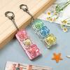 Keyboard Key Chain Diy Button Finger Keyboard Caps Transparent Stress Relief Toy Bag Pendant Toy Gift