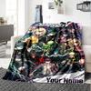 Name Custom Dangan Ronpa Anime Print Flannel Blanket High Quality Warm Comfortable Cover for All Seasons Perfect for Gifts Home Decor