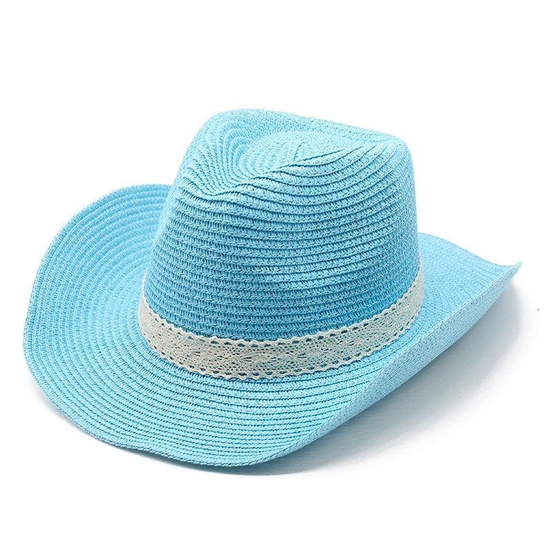 Ethnic Style Jazz Hat Summer Men And Women Boutique Straw Hat Sunshade Casual Beach Hat Retro Top Hat