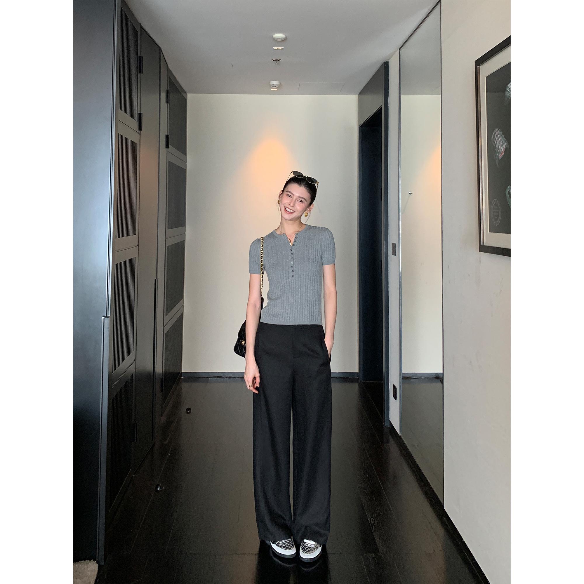 

Women s Comfortable Zone Wide-Leg Linen Lyocell Pants - Loose, Casual, and Lazy Fit Small чорний
