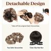 Elegant Influencer-style Hair Tie Synthetic Natural-looking Artificial Flower Bun  for Daily Use
