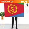 Custom Eritrea Flag Throw Blanket Faux Fur Soft Warm Blanket For Bed