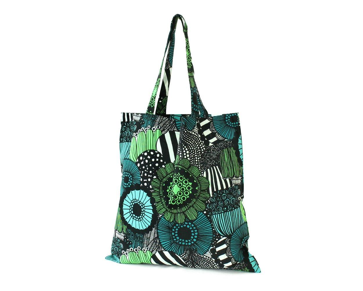 

Marimekko Bag Tote Bag Fabric Bag Pieni Siirtolapuutarha Pieni Siirtolapuutarha Green x Black 067810 160 [Product]