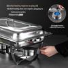 Stainless Steel Folding Buffet Warmer with Insulated Chafing Dish for Hotels and Commercial Use