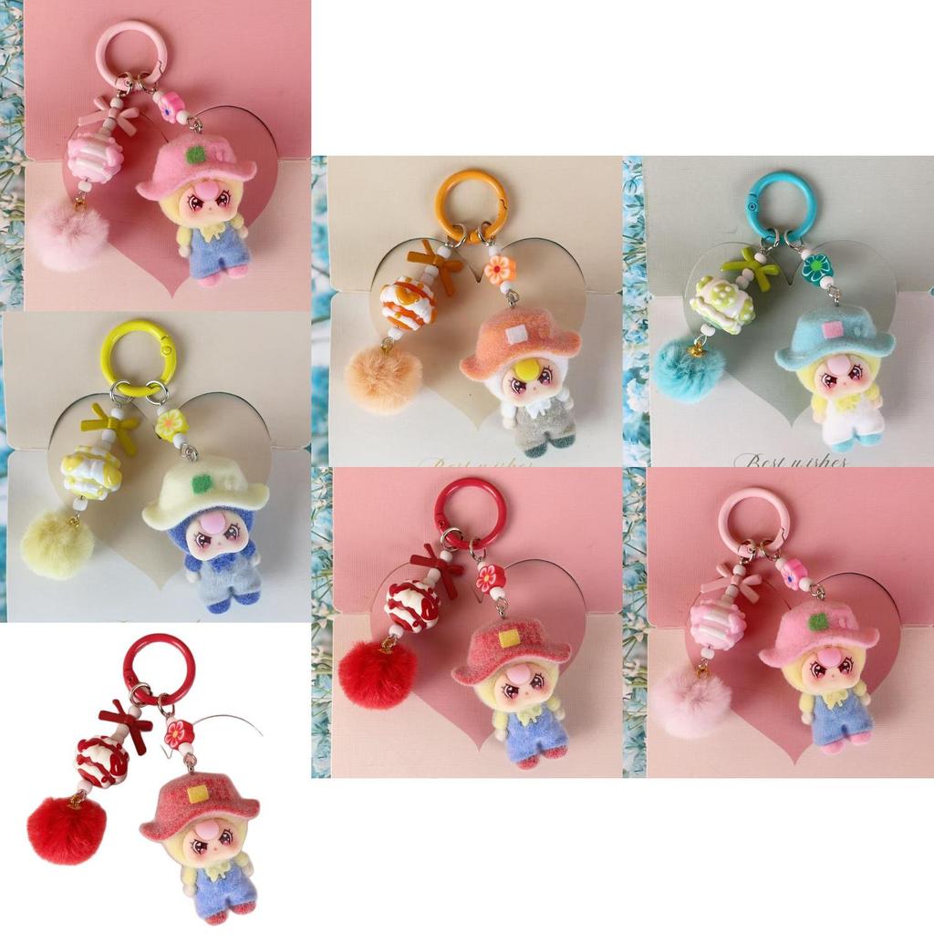 Camping Style Doll Keychain With Cartoon Cute Pendant For Kids And Teens