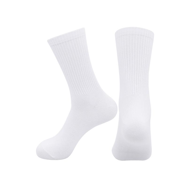 New Summer Breathable Black & White Basketball Socks for Kids & Adults: Durable, Wear-resistant Sports Socks