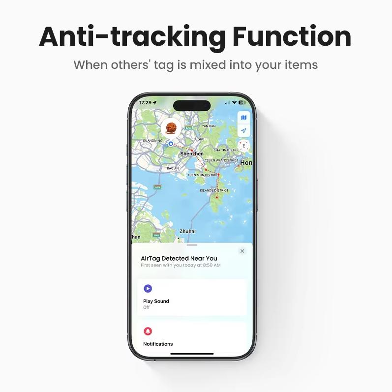Ugreen Bluetooth-Ortungsgerät Apple-zertifizierter Tag Gleicher Ursprung Drahtloser Standort-Tracker