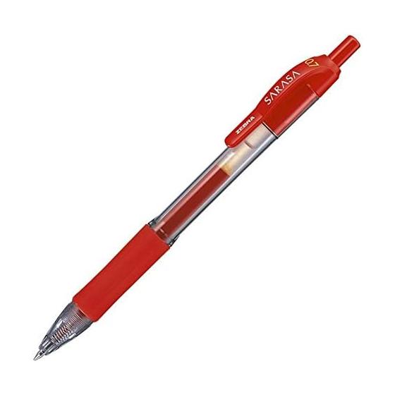 Гелевая шариковая ручка Zebra Sarasa 0.7 красная 10 штук B-JJB3-R