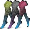 Elastic Over-the-Knee Compression Sports Socks for Men and Women - Cross-Knee Muscle Strength and Support