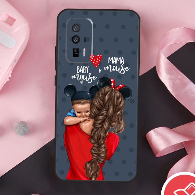 Beautiful Mother Daughter Son Case For Xiaomi 13 14 Ultra 11T 12T 13T Pro 12 Lite POCO X6 Pro F5 M6 X5 X3 F3 M5s F6 Cover