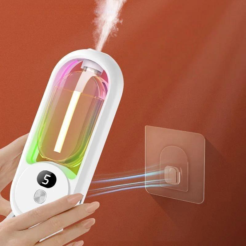 5PC Wall Mounted Humidifier Aroma Oil Diffuser Automatic Perfume Aromatherapy Diffuser 50ml Portable Home Air Freshener for Bedroom Living Room Office