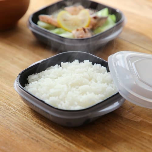 Astro Storage Containers with Colander, Set of 2, Made In Japan, for Rice, Refrigerated/Freezer Storage, Microwave Safe, and Warm Vegetables, 510-26