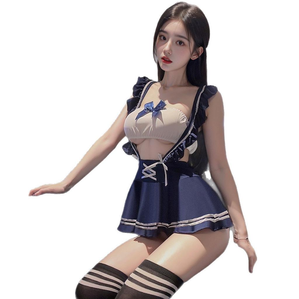 Sexy Lingerie Sexy Student Dress Cosplay Suspender Seduction Pure Lust Passion Strap Skirt Cute Maid Uniform