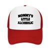MOMMYs LITTLE ALCOHOLIC Baseball Cap Trucker Hat Breathable Bucket Style for Unisex Funny Drinking Gift Parties Camping