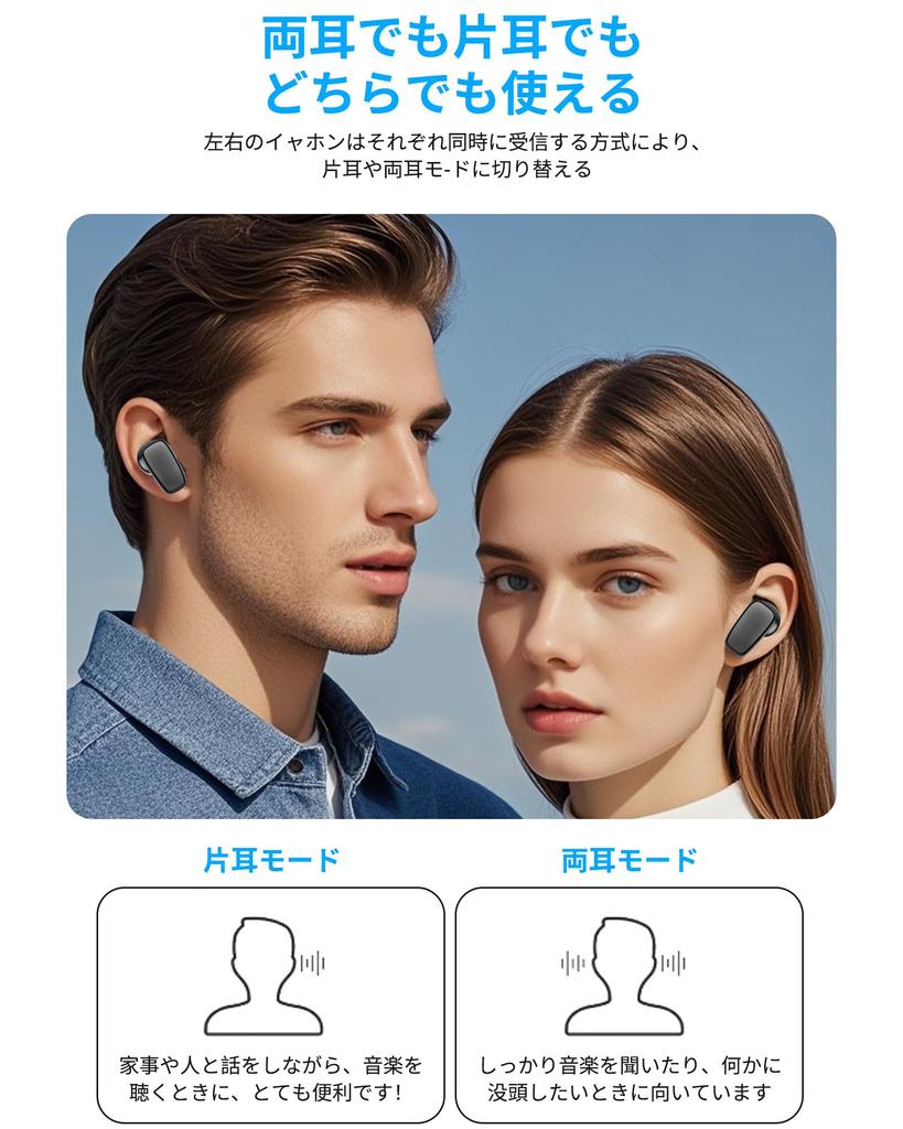 Sluchátka bluetooth Bezdrátová sluchátka Vybavena Bluetooth sluchátky Bluetooth v roce 2024 ANC potlačení hluku Levý a pravý oddělený typ 36 hodin