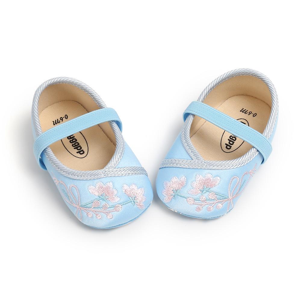 MYGGPP bestickte Baby-Prinzessinnenschuhe, Babyschuhe, weiche Sohlen für Kleinkinder