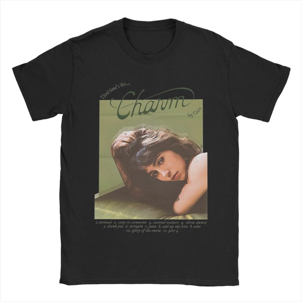 Clairo Charm 2024 New Album Men T Shirt  Funny Tee Shirt Short Sleeve Round Neck T-Shirts 100% Cotton 4XL 5XL 6XL Tops