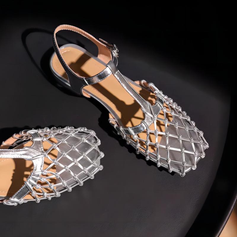 Fashion Hollow Women Sandals Shoes Low Heels Designer Summer New Slingback Sexy Casual Mujer Pumps